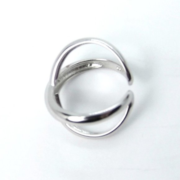 Criss cross modern ring - Picture 6 of 6